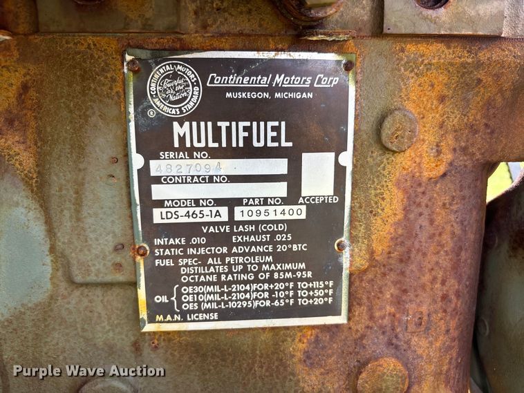 image for item DV4411 Multi-Fuel LDS-465-1A engine