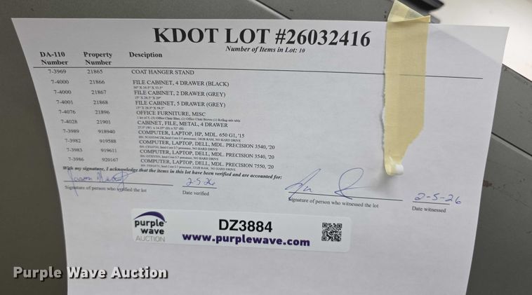 image for item DZ3884 Office equipment