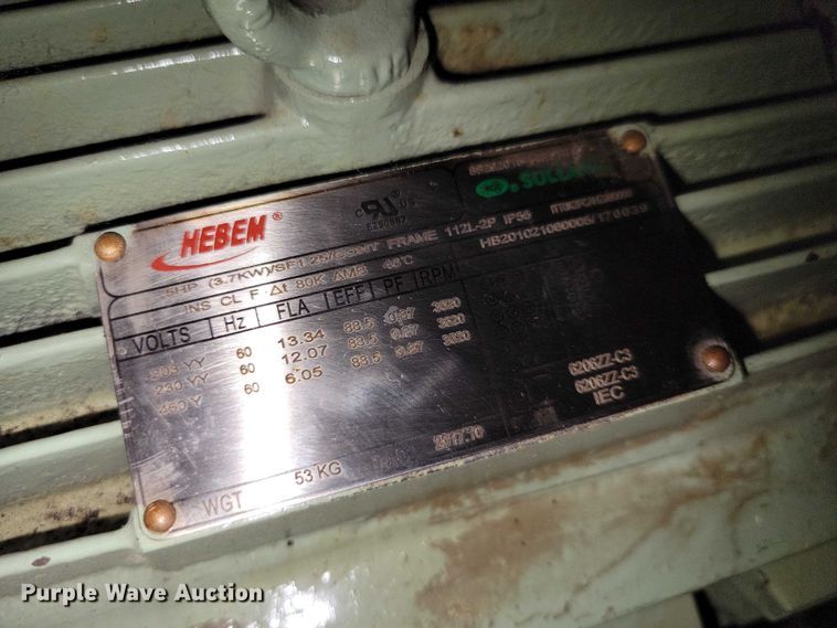 image for item DZ7136 2018 Sullair ST410RD air compressor
