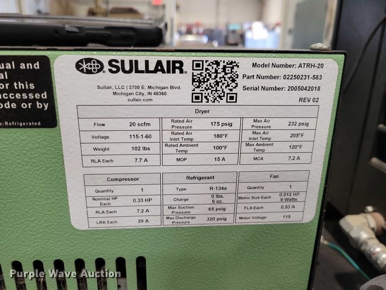 image for item DZ7136 2018 Sullair ST410RD air compressor