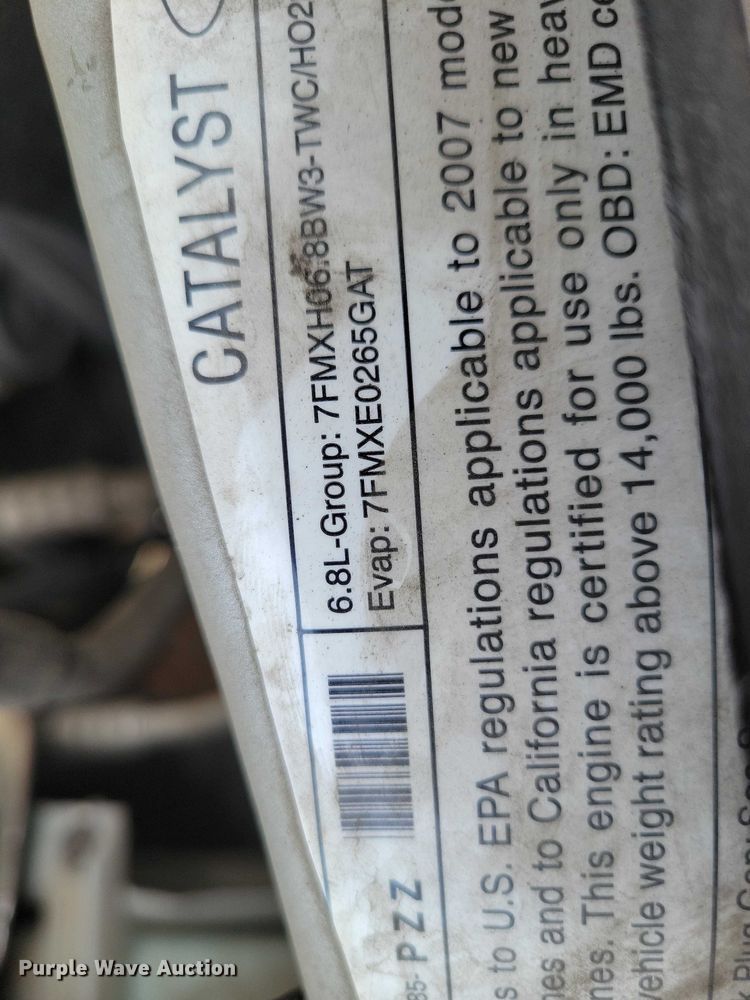 image for item DZ7138 2007 Ford F450 Super Duty utility / service truck