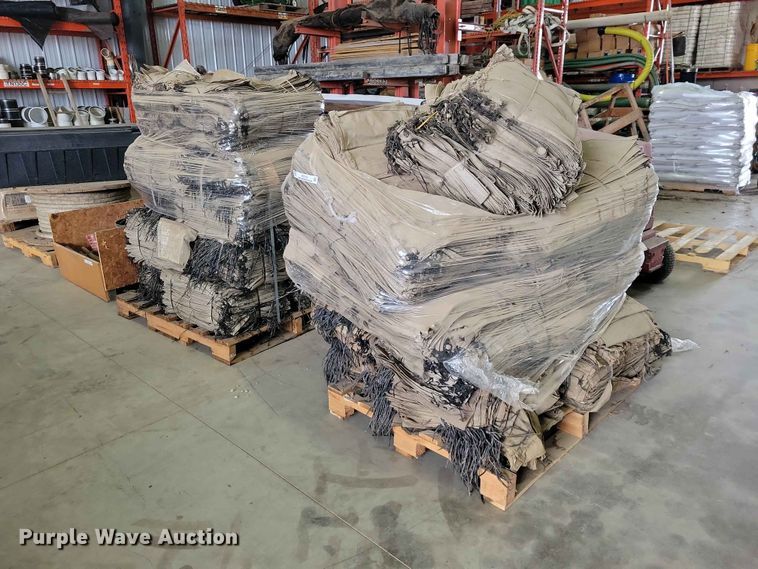 (2) pallets of sand bags