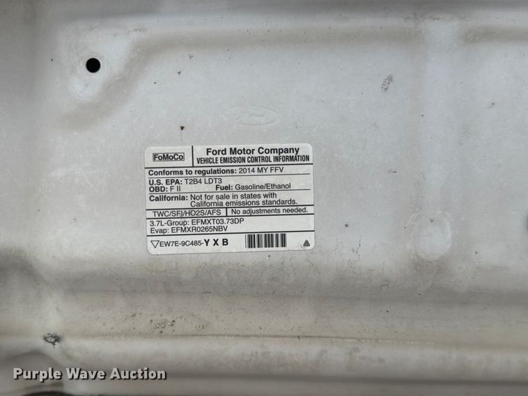 image for item EA4926 2014 Ford F150 Ext. Cab pickup truck
