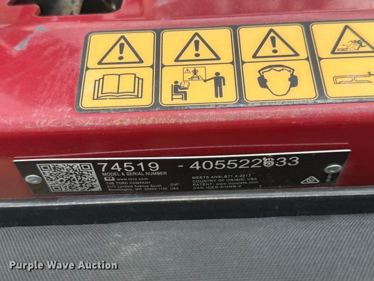 image for item EA4934 Toro GrandStand ZTR lawn mower