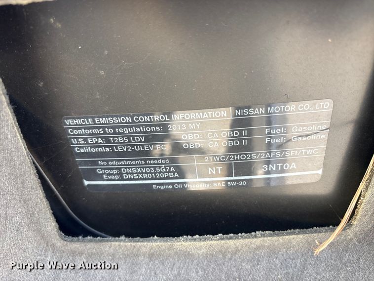image for item EC8347 2013 Nissan Altima Passenger Vehicle