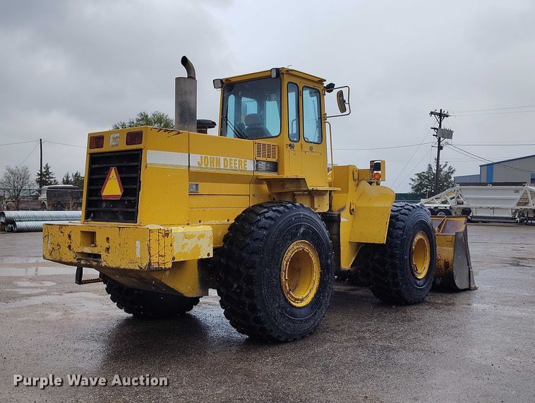 image for item ED0119 1993 John Deere 744E wheel loader