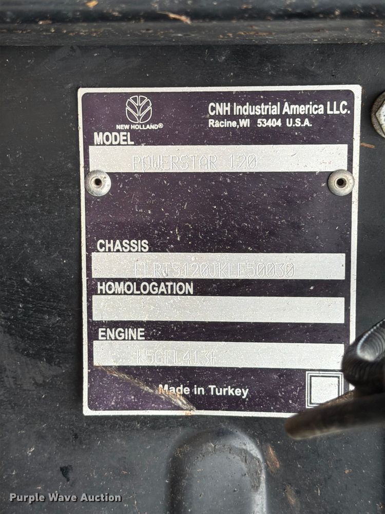 image for item ED5216 2019 New Holland Powerstar 120 MFWD tractor