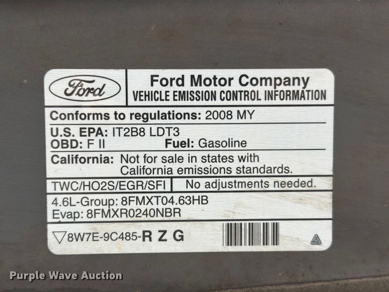 image for item ED5219 2008 Ford F150 Ext. Cab pickup truck
