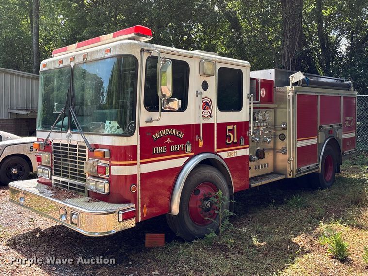 image for item EF1140 2002 HME fire truck