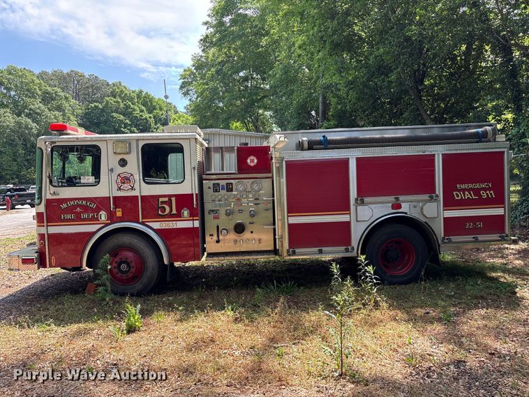 image for item EF1140 2002 HME fire truck