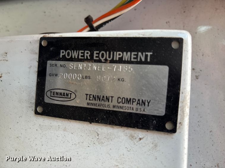 image for item EI5805 2007 Tennant Sentinel street sweeper truck