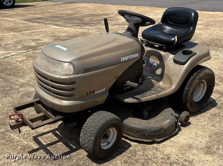 image for item EJ7827 Craftsman LTX 1000 lawn mower
