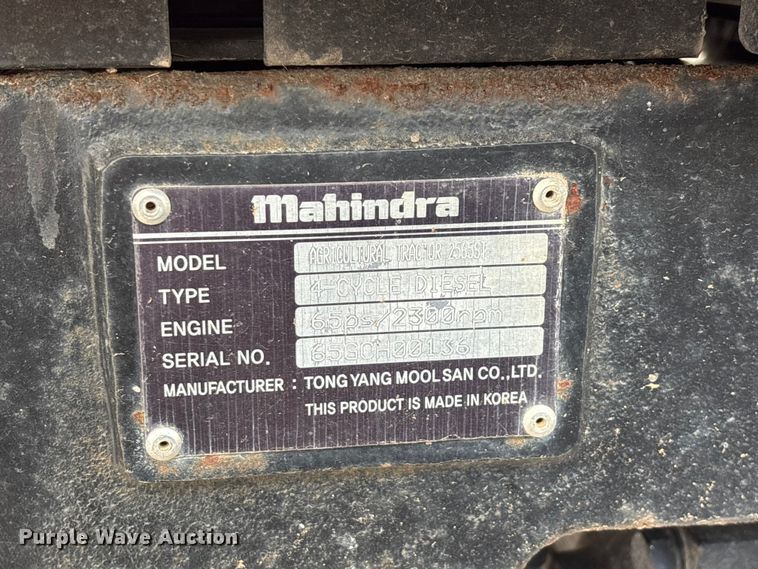 image for item EO4285 2015 Mahindra 2565 Shuttle MFWD tractor