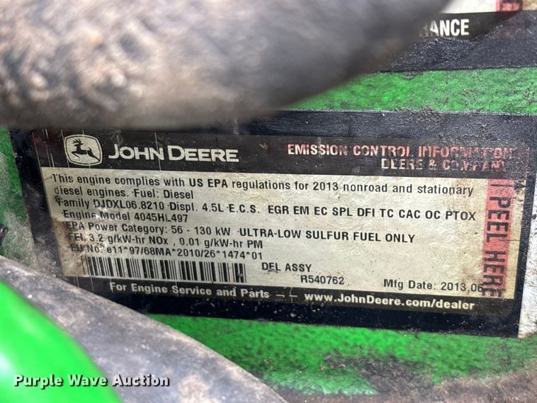 image for item EO4314 2013 John Deere 6115M MFWD tractor