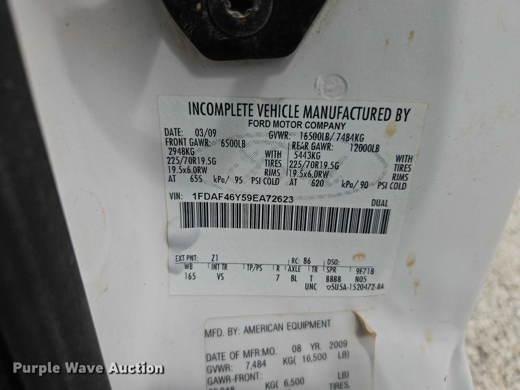 image for item EO7350 2009 Ford F450 Super Duty dump truck