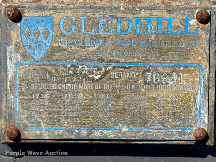 image for item ER0498 Gledhill 11' W snow plow