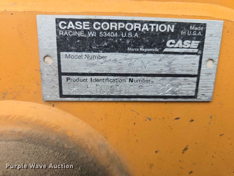 image for item ER1634 2002 Case 580M backhoe