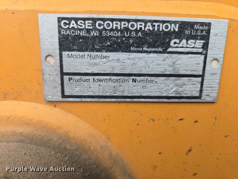 image for item ER1634 2002 Case 580M backhoe