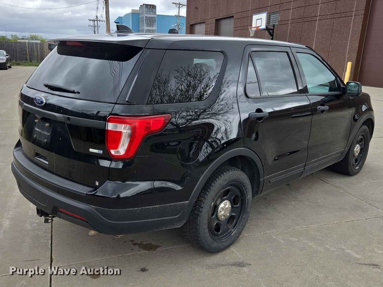 image for item ER1636 2018 Ford Explorer Police Interceptor SUV
