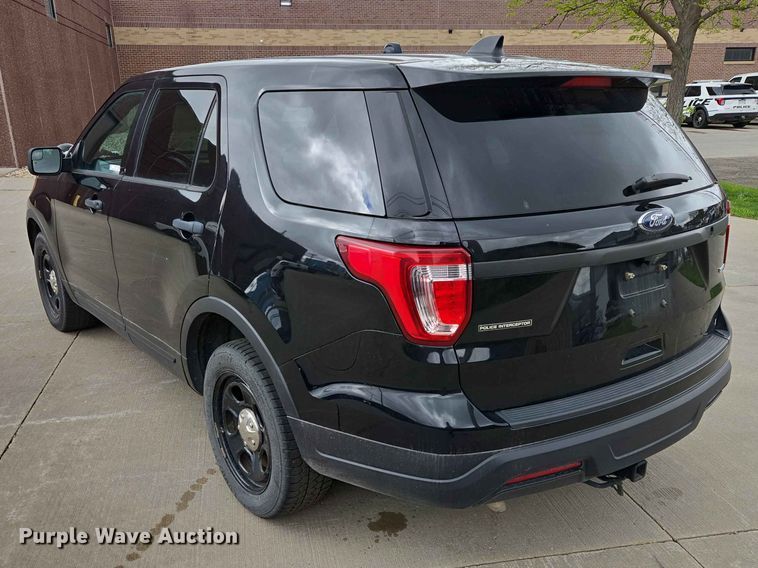 image for item ER1636 2018 Ford Explorer Police Interceptor SUV