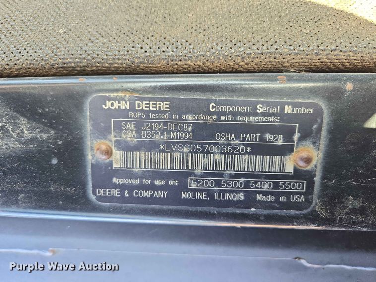 image for item ER1641 John Deere 5200 tractor
