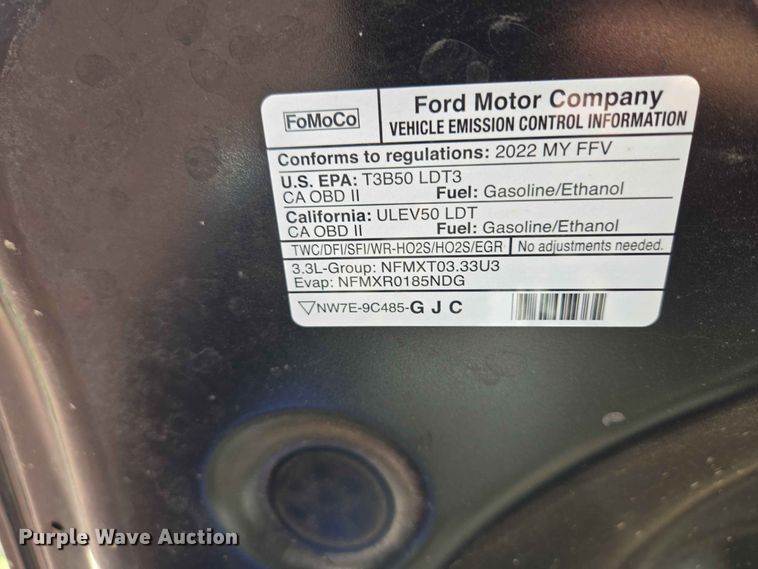 image for item ER1655 2022 Ford Explorer Police Interceptor SUV