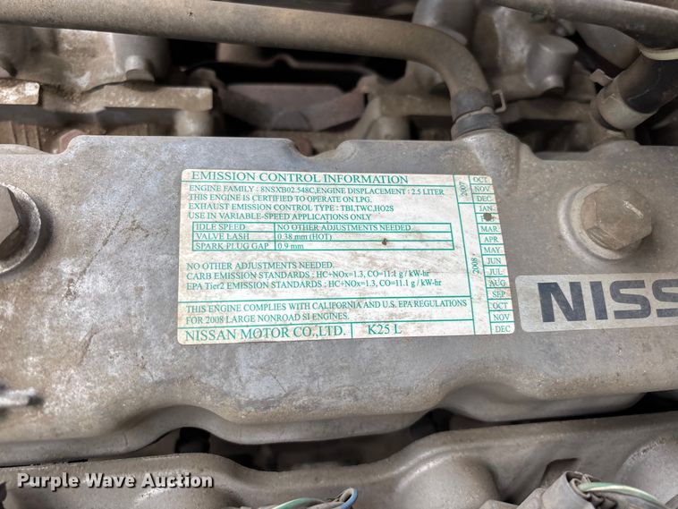 image for item ER7627 Nissan MUG1F2A35LV forklift