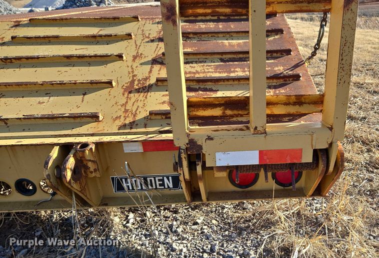 image for item ET1257 2013 Holden HLB50 drop deck equipment trailer