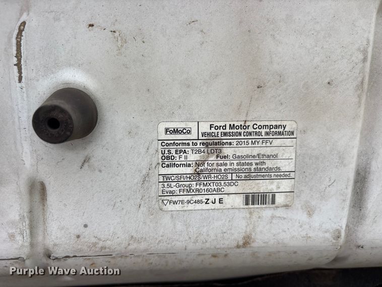image for item ET2108 2015 Ford F150 XL pickup truck