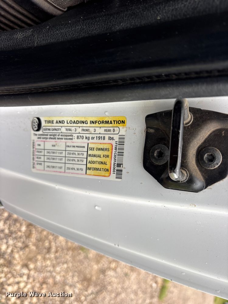 image for item ET2108 2015 Ford F150 XL pickup truck