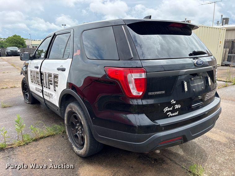 image for item ET2142 2018 Ford Explorer Police SUV