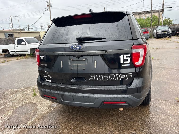 image for item ET2145 2018 Ford Explorer Police SUV