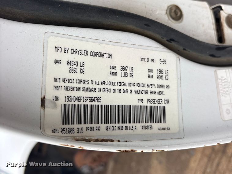 image for item ET2148 1995 Dodge Intrepid 