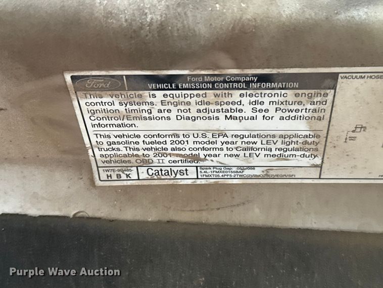 image for item ET6212 2001 Ford F150 Ext. Cab pickup truck