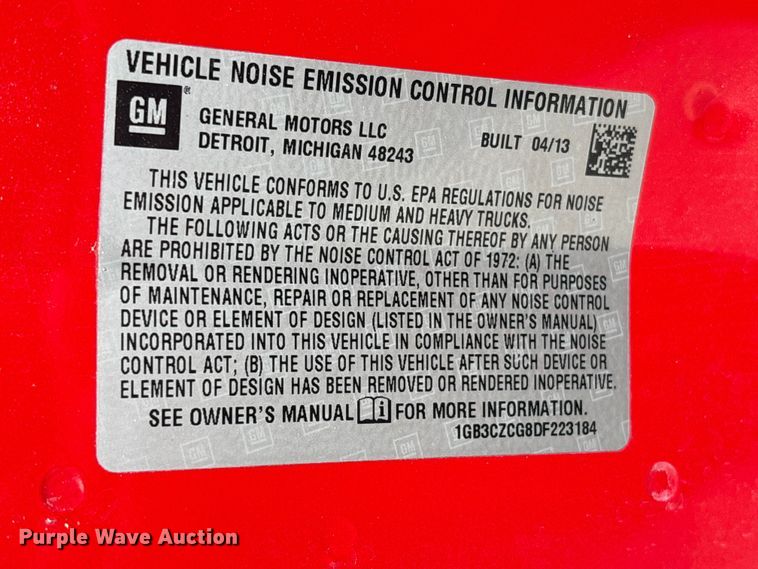 image for item EU0561 2013 Chevrolet Silverado 3500HD ambulance