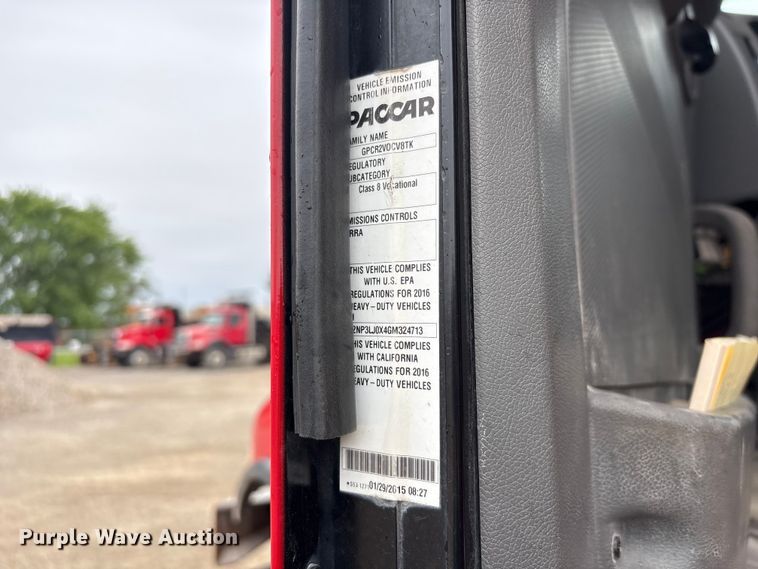 image for item EU0623 2016 Peterbilt 348 dump truck