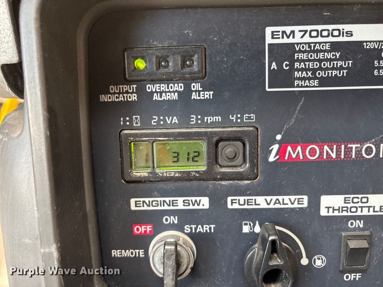 image for item EU8682 2010 Honda EM7000is generator