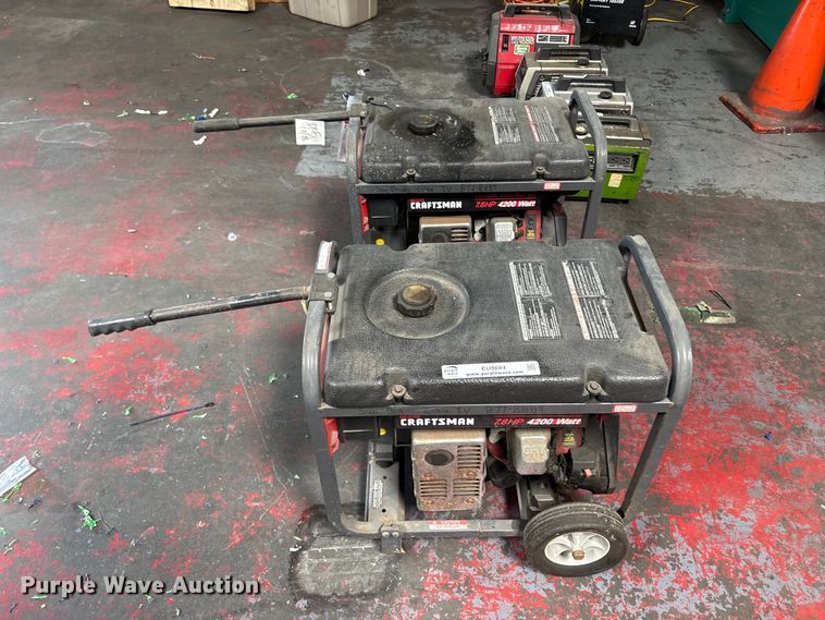 image for item EU8684 (2) Craftsman generators