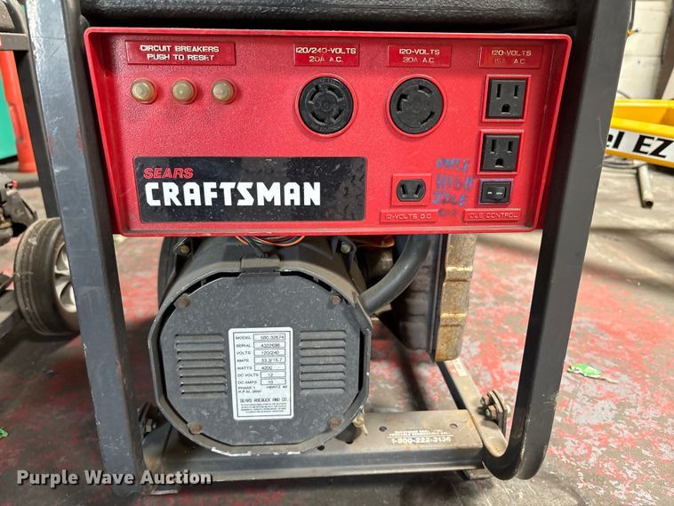 image for item EU8684 (2) Craftsman generators