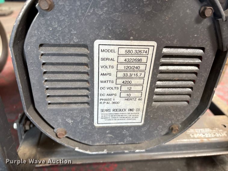 image for item EU8684 (2) Craftsman generators