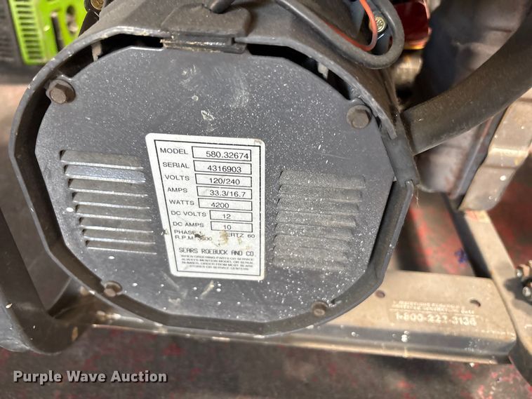 image for item EU8684 (2) Craftsman generators