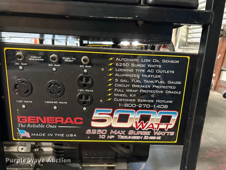 image for item EU8687 (3) Generac 01140-0 generators