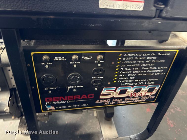 image for item EU8687 (3) Generac 01140-0 generators