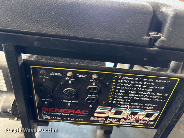 image for item EU8687 (3) Generac 01140-0 generators