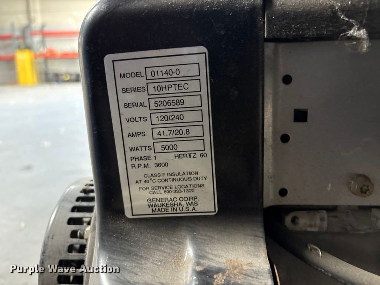 image for item EU8687 (3) Generac 01140-0 generators