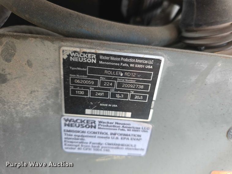 image for item EV2124 (4) Wacker Neuson RD12 double drum vibratory rollers