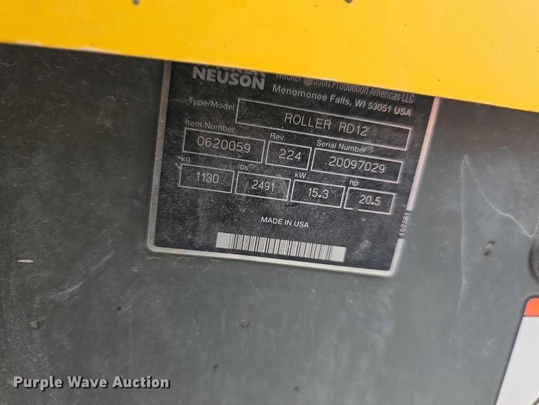 image for item EV2124 (4) Wacker Neuson RD12 double drum vibratory rollers