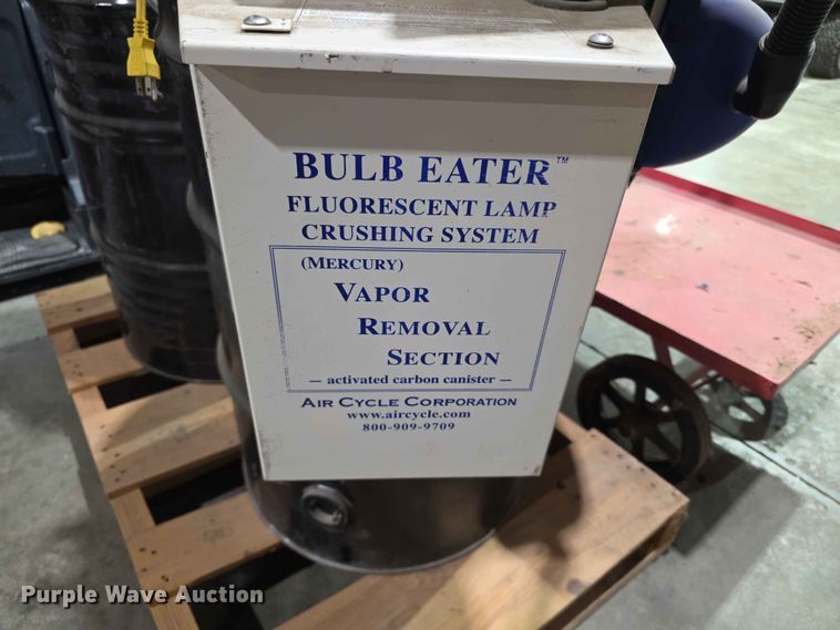 image for item EV2198 Air Cycle Bulb Eater fluorescent lamp crushing system