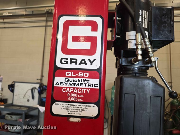 image for item EV2224 Gray QL-90 two post automotive lift