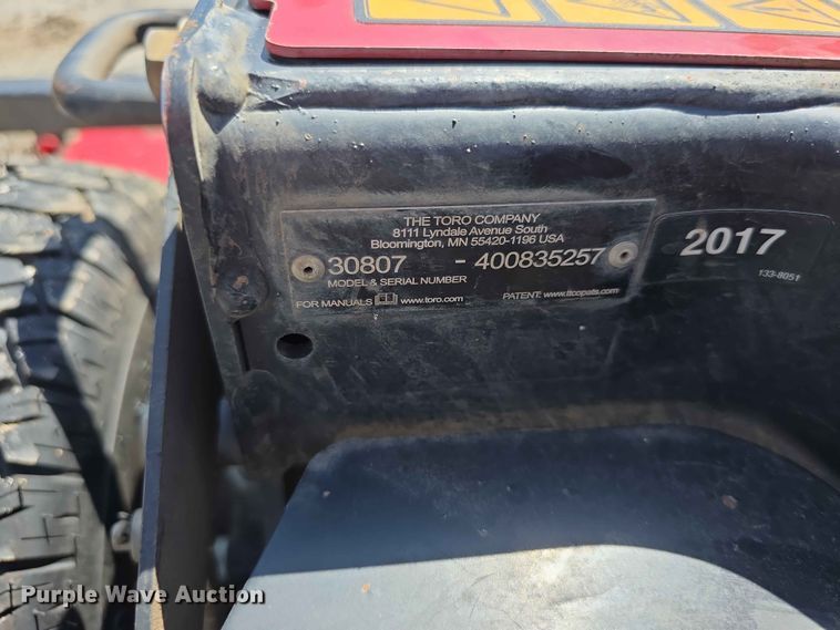 image for item EV2226 2017 Toro Groundmaster 3500D Greens  reel mower